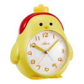 Atlanta 2164/2 Children's Alarm Clock Silent Rooster Yellow/Red
