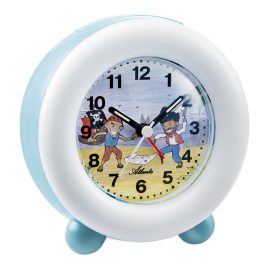 Atlanta 2136/5 Children's Alarm Clock with Luminous Ring Pirates