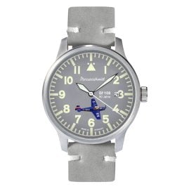 Messerschmitt ME-42BF108L Men's Pilot's Watch Quartz Grey