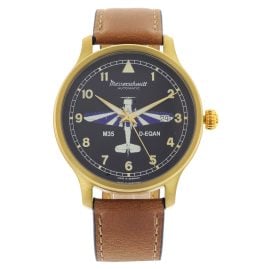 Messerschmitt M-35PVD-A Men's Wristwatch M35 Automatic Brown/Gold Tone
