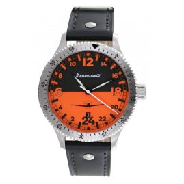 Messerschmitt 108-24DR-0 Men's Watch Pilot ME108 Night & Day Black/Orange