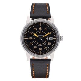 Messerschmitt ME-385OPL Pilot's Watch in Unisex Size Black/Orange