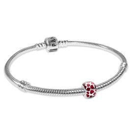 Pandora 28129 Armband Starter-Set Rote Herzen Silber