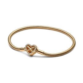 Pandora 563758C01 Damenarmband Funkelndes Unendlichkeits-Herz Goldfarben