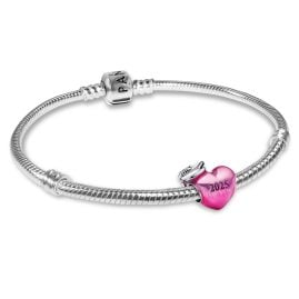 Pandora 28506 Damenarmband Starter-Set Pinkfarbener 2025 Abschluss Herz-Charm