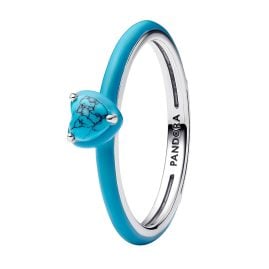 Pandora 193828C01 Women's Ring Silver Turquoise Heart