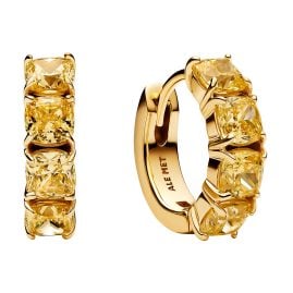 Pandora 263851C02 Damen-Ohrringe Creolen Goldfarben Gelb