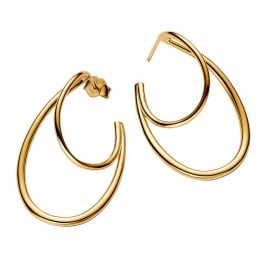 Pandora 263870C00 Damen-Ohrringe Creolen Goldfarben