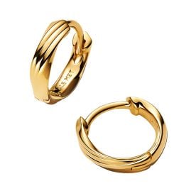 Pandora 263871C00 Damen-Ohrringe Huggies Gedreht Goldfarben