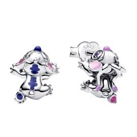 Pandora 293741C01 Damen-Ohrstecker Disney Stitch & Angel Silber