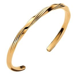 Pandora 563869C00-2 Ladies' Bangle Twisted Gold Tone