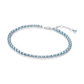 Pandora 591469C03 Women's Tennis Bracelet Light Blue Silver