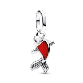 Pandora 793863C01 Mini Dangle Charm Silver Koi Fish