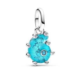 Pandora 793900C01 Silver Charm Dangle Blue Murano Glass Sea Snail