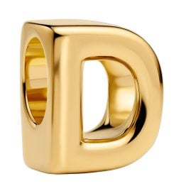 Pandora 763950C00 Mini Charm Letter D Gold Tone