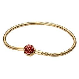 Pandora 564019C01 Damenarmband Goldfarben Disney Die Schöne und das Biest