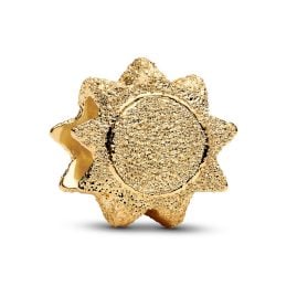 Pandora 764052C00 Gold Tone Charm Textured Sun Mini