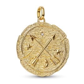 Pandora 764084C01 Anhänger Medaillon Goldfarben Gekreuzte Pfeile
