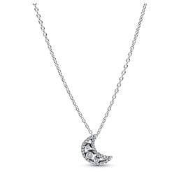 Pandora 394259C01-50 Women's Necklace Silver Crescent Moon