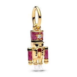Pandora 763583C01 Charm-Anhänger Beweglicher Nussknacker Goldfarben