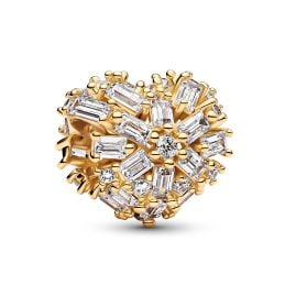 Pandora 764240C01 Charm Goldfarben Funkelndes Herz
