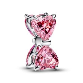 Pandora 794253C01 Charm Silber Pinkfarbene Schleife