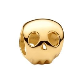 Pandora 764518C00 Goldfarbener Charm Totenkopf Mini