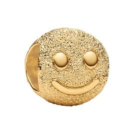 Pandora 764526C00 Goldfarbener Charm Glückliches Gesicht Mini