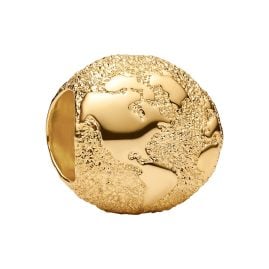 Pandora 764529C00 Charm Strukturierter Globus Mini Goldfarben