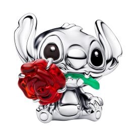 Pandora 794378C01 Silber Charm Disney Stitch mit Rose