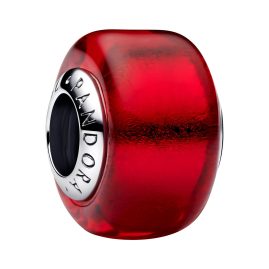 Pandora 794425C00 Silber Charm Rotes Muranoglas