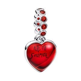 Pandora 794429C01 Silber Charm-Anhänger Rotes Muranoglas Herz