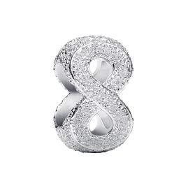 Pandora 794523C00 Silber Mini Charm Unendlichkeitszeichen matt