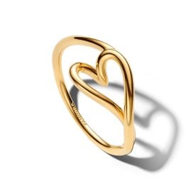 Pandora 164361C00 Damenring Herz Klein Goldfarben