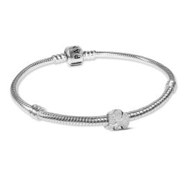 Pandora 21504 Damenarmband Silber Geschenkset mit Mini Elefant matt