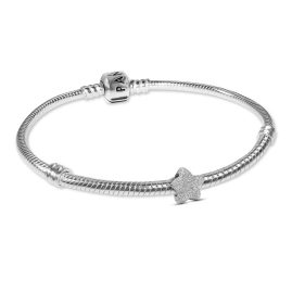 Pandora 21512 Damen-Armband Geschenkset Silber mit Mini Stern matt