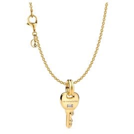 Pandora 21534 Damen-Kette mit Anhänger Schlüssel Goldfarben Geschenkset
