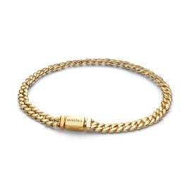 Pandora 564367C00 Women's Cuban Chain Bracelet Gold Tone