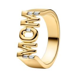 Pandora 164460C01 Damenring Goldfarben Siegelring Mom