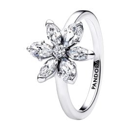 Pandora 193000C02 Damen-Ring Herbarium Funkelnde Blume