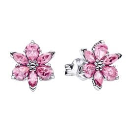 Pandora 292633C02 Ladies´ Earrings Silver Sparkling Herbarium Pink
