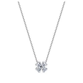 Pandora 394502C01-45 Silver Necklace for Ladies Sparkling Lucky Clover