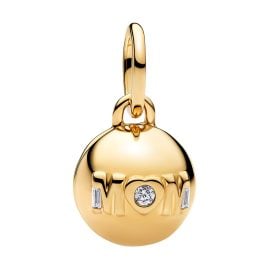 Pandora 764457C01 Charm-Anhänger Mum Kugelverschluss Goldfarben