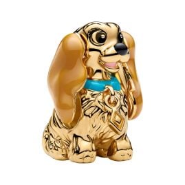 Pandora 764468C01 Charm Lady Gold-Tone Disney Lady and the Tramp