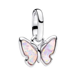 Pandora 793825C01 Mini Charm-Anhänger Silber Rosafarbener Schmetterling