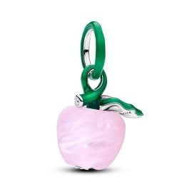 Pandora 794484C01 Charm Pendant Silver Murano Pink Apple