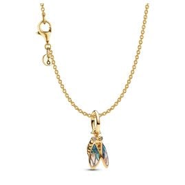 Pandora 21777 Damencollier Geschenkset Goldfarben Zikade