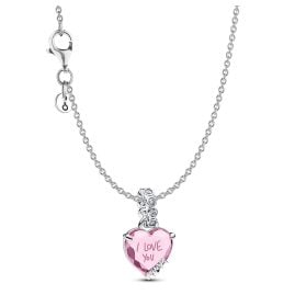 Pandora 21778 Damen-Halskette Geschenkset Silber I Love You Mom Bundle