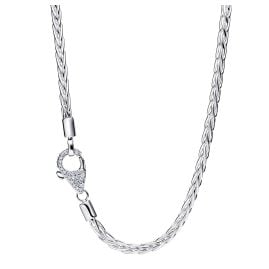 Pandora 394463C01 Damen-Silberkette Fuchsschwanz mit Pavé-Verschluss