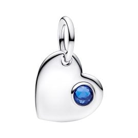 Pandora 794295C09 Silber Charm-Anhänger September Herz Blauer Stein